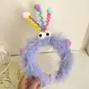 Nuevas Diademas Divertidas de Dibujos Animados 2025, Lindas Diademas Coloridas, Accesorios para el Cabello de Felpa Modernos y Versátiles para Otoño e Invierno
