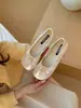 Sapatos Planos Estilo Ballet para Mulheres, Novo Modelo Primavera e Outono 2026, Mocassins Versáteis com Laço, Bico Redondo Baixo