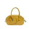 Bolsa Boston de Luxo Leve da Moda, Bolsa de Ombro Transversal Estilo Coreano Ins de Nicho, Bolsa Quadrada Pequena Personalizada com Bolinhas para o Dia a Dia