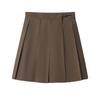 Falda plisada de cuadros jk ortodoxa multicolor falda de mujer falda corta otoño e invierno falda plisada falda básica de color sólido falda uniforme de largo medio