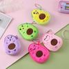 Aguacate Monedero Pequeño de Dibujos Animados para Niños Lindo Peluche Colgante para Mochila Escolar Divertido Monedero para Niña