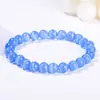 Pulsera Original de Cristal Piedra Ojo de Gato Rosa para Mujer, Popular en Transmisiones en Vivo de Douyin, en Stock, Joyería de Mano de Moda y Versátil al por Mayor