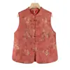 Chaleco Nuevo de Primavera y Otoño 2026 para Mujer como Prenda Exterior, Chaqueta sin Mangas de Abuela con Botones de Nudo Chino