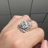 Anel de personalidade moderno e fashion Cao Shi japonês e coreano simples retrô rosa exagerado anel de atmosfera fabricantes de origem