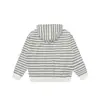 Ropa Vintage Yidao Otoño 2026 Nuevo Estilo Retro Japonés Holgado con Bloques de Color y Rayas Sudadera Pulóver con Capucha y Media Cremallera para Hombre