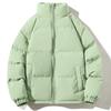 Abrigo acolchado de plumón para hombre, chaqueta acolchada de algodón gruesa y cálida, para jóvenes y mediana edad, holgada, versátil, con cuello alto, chaqueta acolchada de algodón cálida, de moda