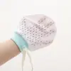Luvas Pequenas de Malha Anti-riscos Físicos para Bebê Verão Finas Respiráveis Frescas Alta Elasticidade Cordão Luvas Ajustáveis para Bebê