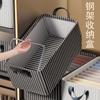 Caja de Almacenamiento de Ropa Caja de Almacenamiento con Marco de Acero Caja de Almacenamiento Doméstica de Tela Ropa Pantalones Ropa Interior Organizador Plegable