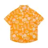 Camisas Florais para Comércio Exterior Transfronteiriço, Manga Curta, Unissex, Estilo Casal, Estilo Férias na Praia, Festival Songkran, Camisas Tailandesas, Jaquetas