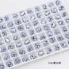 Pedras de Strass Roxo Lavanda para Nail Art Strass Irregulares com Base Pontiaguda Acessórios para Joias DIY Tendência Xiaohongshu Strass para Unhas Usáveis