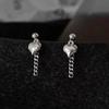 Aretes Largos de Cadena Alta Simples Personalidad Dulce Cool Súper Hada Elegantes Combinan con Todo Nicho Cadena Borla