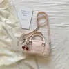 Moda Coreana Retro Elegante para Mujer, Bolso de Bolos Cuadrado Pequeño, Bolso Cruzado de Hombro Único, Nuevo para la Primavera de 2026, con Alto Atractivo Estético