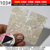 Adesivos para Nail Art em Folha de Madrepérola Folhas Finas Folha Completa Padrões Florais Coloridos Base Macia com Adesivo Materiais DIY Decorações Universal