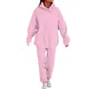 Traje Sudadera con Capucha de Color Puro para Hombre Primavera y Otoño 2023 Traje de Dos Piezas Deportivo Casual de Moda