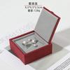Caja de Joyería de Marco Dorado de Lujo Ligero Caja Universal para Anillos Collares Franela Perla Caja de Almacenamiento de Joyería Caja de Joyería Fina