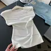Camiseta Regata Rosa com Gola Redonda para Mulheres, Adequada para Usar por Baixo ou por Cima, Top Tendência sem Mangas para Figuras Petites, Novo Modelo 2026