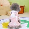 Ropa para Mascotas Ropa para Gatos Otoño e Invierno Teddy Bichón Pomerania Invierno Cálido Ropa de Cuatro Patas 23 Cachorro Chaqueta Polar de Cuatro Patas