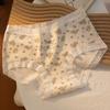 Ropa Interior de Algodón Puro para Mujer, Chica Floral, Categoría A, Algodón para Bebé, Algodón Puro, Anti-Rozaduras, Cubre Cadera, Sin Costuras, Calzones para Mujer Talla Grande