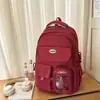 Mochila Escolar Unicolor Fofa Japonesa para Meninas Versão Coreana Mochila de Estudante Dopamina Grande Capacidade Mochila de Viagem