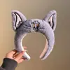 Diadema Giratoria de Cerdo Volador Linda Diadema de Peluche de Dibujos Animados para Mujer Diadema Alta para Lavarse la Cara Accesorio de Cabeza de Oso