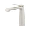 Grifo Negro para Lavabo, Grifo de Lavabo Totalmente de Cobre, Grifo Monomando Caliente y Frío para Encimera de Lavabo de Baño