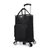 Carrito de supermercado, carrito pequeño de arrastre, carrito plegable telescópico, carrito de mano con ruedas giratorias, carrito de compras portátil para uso doméstico