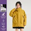 Chamarra cortavientos impermeable tres en uno estilo Luotuo para exteriores para mujer, abrigo de trabajo para empresa para hombre, LOGOTIPO personalizado