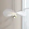 Luminária pendente minimalista italiana de aço inoxidável para quarto, com cabeça prateada e holofote inteligente, compatível com o aplicativo Mi Home, livre de liga metálica
