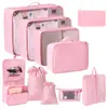 Conjunto de Sacos de Armazenamento para Viagem Transfronteiriça Roupas Roupa Íntima Calças Saco de Embalagem Separado Saco de Armazenamento Roupas Sapatos Bagagem Bolsa de Viagem