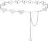 Cadena de Cintura en Forma de Corazón para Mujer, Cinturón Decorativo para Pantalones de Vestir y Jeans, Cadena Versátil de Estilo Punk de Moda, Cinturón Estilo Ins