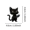 Sourcing Direto Transfronteiriço 56 Adesivos Fofos de Gato Preto Decoração Criativa de Desenho Animado para Caderno Planejador Capa de Celular Adesivos à Prova d'Água