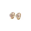 Pendientes de Zirconia de Lujo Ligero y Alta Gama para Mujer, Diseño Sencillo, Pendientes Versátiles, Modernos y Personalizados, Nuevos Pendientes Transfronterizos