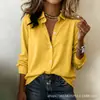 2026 Nuevo Algodón Listo para Enviar Estación Independiente de Amazon Transfronterizo Europeo y Americano Casual Holgado Estilo Lino de Algodón Camisa para Mujer Venta Caliente