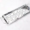 ¡Gran Venta! En Stock 14 Rejillas BBQ Acero Inoxidable Plegable Soporte para Patas de Pollo Herramienta para Parrilla de Barbacoa Casera Portátil para Exteriores
