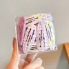 Mini Pinzas para el Cabello de Colores Dulces para Niños, Pinzas para el Cabello de Bebé para Flequillos, Pinzas Búfer Laterales Antideslizantes con Forma de Gota de Agua