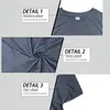 Camisetas de verano para hombre de cuello redondo, transpirables, talla europea de Amazon, camiseta deportiva informal de color liso, corte ajustado para hombre