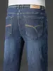 Jeans de Mezclilla Elástica de Algodón de Gama Alta para Hombre Otoño 2026 Nuevos Pantalones Rectos Holgados para Hombre Pantalones Largos Casuales para Mediana Edad