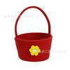 Cesto de Corda de Algodão Flor Pequena Cesto de Corda de Algodão Trançado Vaso de Flores Suspenso Cesto Suspenso Cesto Trançado de Corda de Algodão Cesto para Cosméticos Joias Ornamento