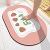 Alfombra absorbente para baño, alfombra para baño, alfombra de entrada para el hogar, puerta del inodoro, alfombra antideslizante para el baño, alfombra para el hogar