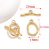 Material DIY Accesorios de Joyería Hebilla de Collar Hebilla de Pulsera Acero Inoxidable Galvanoplastia Hebilla Ot Acabado Dorado Conservante del Color Hebilla de Conexión