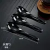 Venta al por mayor directa de fábrica cuchara auspiciosa desechable transparente empaque independiente cuchara de plástico arroz frito tamales 18 cm cuchara grande