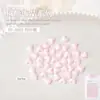 Joias para Nail Art Coração Fita Laço Flor Rasteirinhas Coração de Pêssego Cor de Pele Resina Decoração de Unha Usável 50 Peças