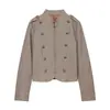 Blazer Rayado de Manga Larga Ajustado de Moda Simple para Mujer, Nuevo de Primavera 2026, Transfronterizo AliExpress