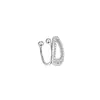 Pendientes pequeños con forma de clip para el cabello con perforaciones completas, estilo coreano distintivo de moda, estilo de celebridad, sin agujeros para las orejas, con clip pequeño.