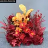 Novo Suporte de Chão para Flores de Casamento 50cm Flores Realistas Decoração de Casamento Arranjo de Flores Palco T Flores para Corredor Flores Artificiais de Casamento