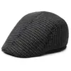 Gorra retro para hombre, boina a cuadros de otoño e invierno, gorra coreana de mediana edad, gorra progresiva informal Joker, venta al por mayor
