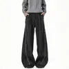 Pantalones Casuales Rayados Estilo Old Money para Hombres y Mujeres, Pantalones Deportivos Hip-Hop Americano de Otoño, Pantalones Anchos Sueltos con un Diseño Único