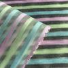 Tela Organza Rayas Arcoíris Pequeñas Rayas Teñidas en Hilo de 1 cm Juguete Caja de Regalo Empaque Tela para Pasador Color de Punto