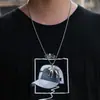 Collar de Acero de Titanio para Hombre, Colgante de Letra de Moda Hip-Hop, Cadena para Suéter Estilo Coreano, Collar Largo Estilo Lujo Ligero, Venta al por Mayor de Joyería
