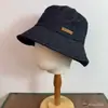Sombrero de pescador retro de mezclilla estilo japonés con etiqueta pequeña de cuero, apto para todos, hace que la cara se vea más pequeña, sombrero para el sol, sombrero tipo cubo plegable para mujer